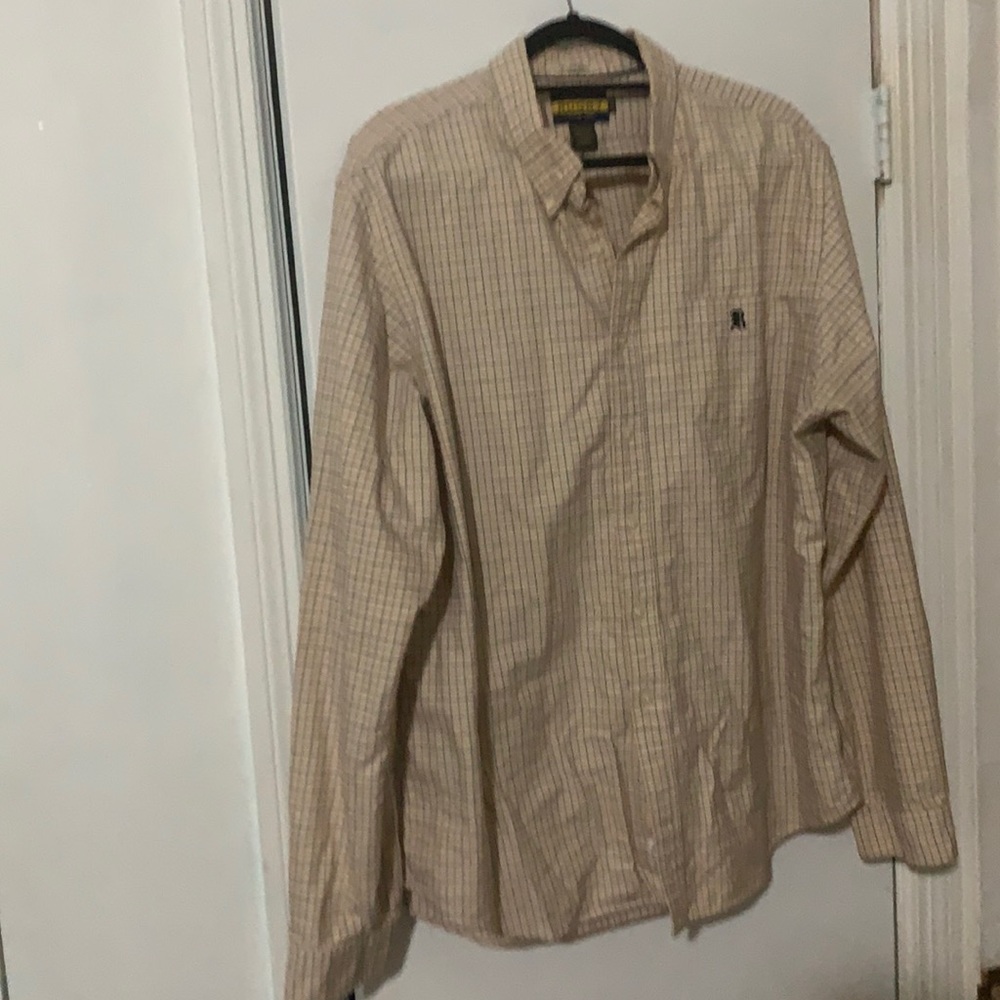COPY - Rugby Ralph Lauren XXL Cream/Red Brushed Oxford